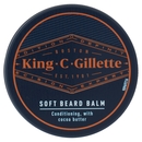 King C. Gillette Balsamo Delicato da Barba con Burro di Cacao, Olio di Argan, Burro di Karité 100 ml